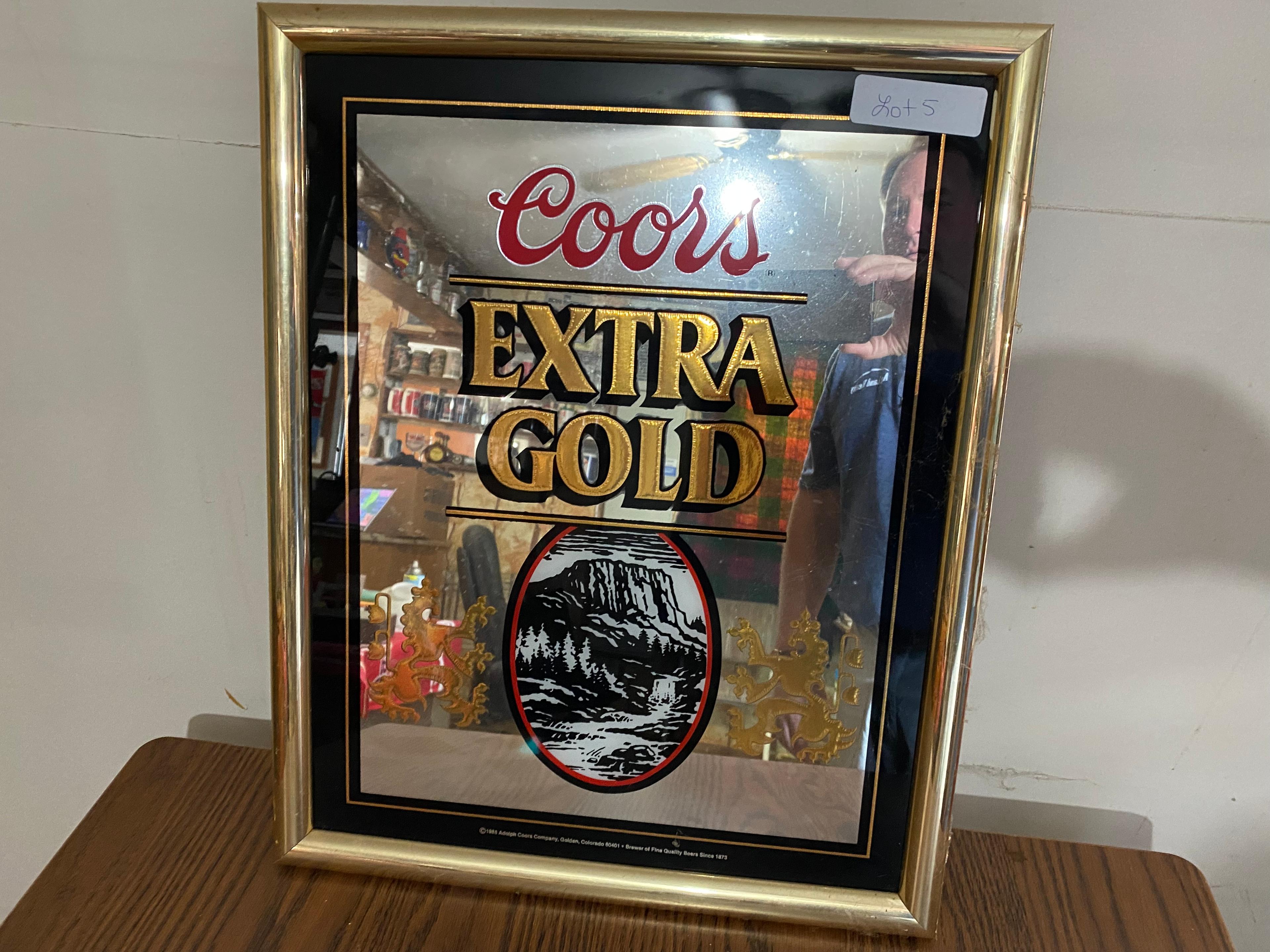 Coors Extra Gold Mirror