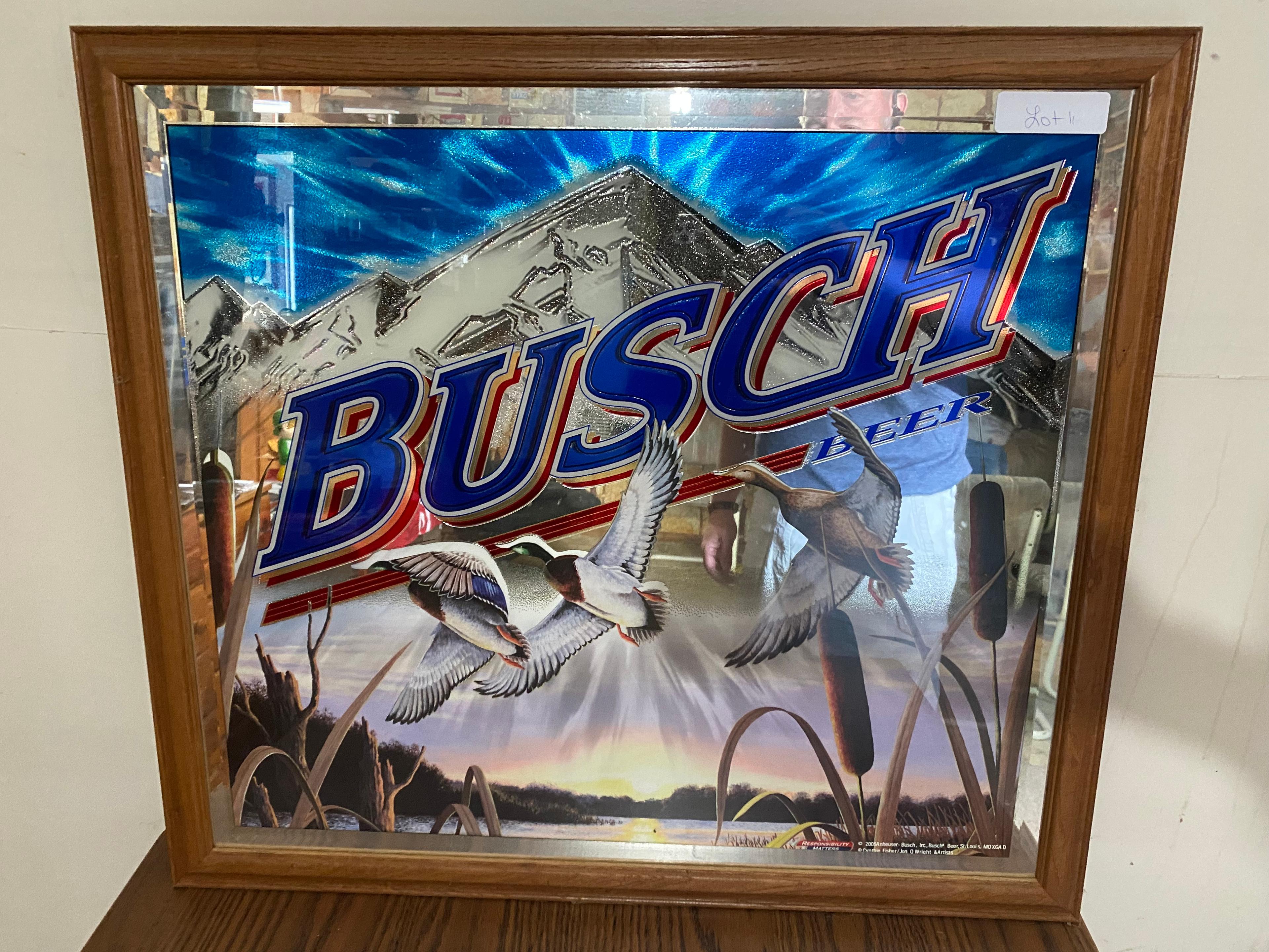 Busch Light pheasant mirror