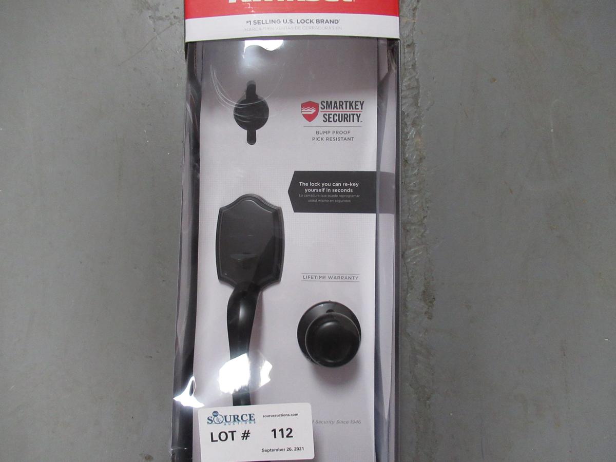 SCHLAGE MATTE BLACK ENTRY DOOR HANDSET