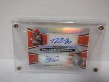 2012 TOPPS CHROME DUAL ROOKIE AUTOGRAPHS BRANDON WEEDEN & TRENT RICHARDSON NUMBERED 15/30