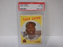 1959 TOPPS HANK AARON #380. PSA 4