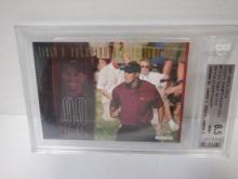 2001 UPPER DECK #TCC22 TIGER WOODS '00 PGA CHAMPIONSHIP BECKETT 8.5