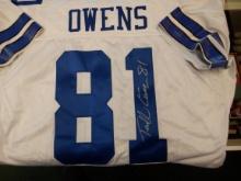 TERRELL OWENS SIGNED AUTO JERSEY REEBOK SZ 52