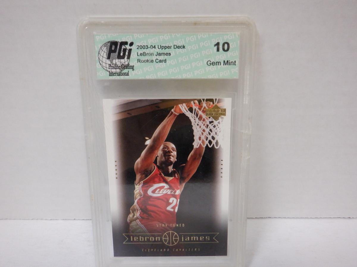 2003-04 UPPER DECK #15 LEBRON JAMES RC PGI 10