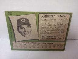 1971 TOPPS #250 JOHNNY BENCH