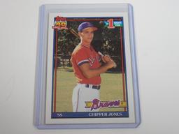 1991 TOPPS BASEBALL CHIPPER JONES ROOKIE CARD BRAVES RC