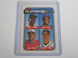 1992 TOPPS BASEBALL CHIPPER JONES PROSPECT ROOKIE CARD RC