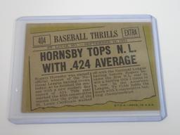1961 TOPPS #404 ROGERS HORNSBY 424 BATTING AVERAGE