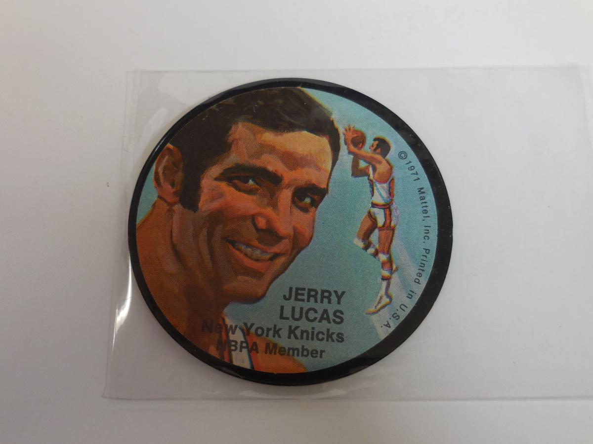 1971 MATTEL INSTANT SPORTS REPLAYS JERRY LUCAS RECORD CARD KNICKS RARE