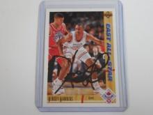 1991-92 UPPER DECK HERSEY HAWKINS AUTOGRAPH CARD