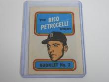 1970 TOPPS BASEBALL BOOKLETS RICO PETROCELLI BOSTON RED SOX