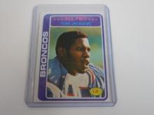 1978 TOPPS FOOTBALL TOM JACKSON DENVER BRONCOS ROOKIE CARD RC