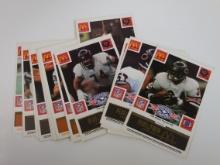 1986 MCDONALD'S SUPER BOWL CHAMPIONS CHICAGO BEARS LOT W/ SOME BLACK TABS