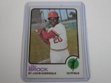 1973 TOPPS BASEBALL LOU BROCK CARDINALS