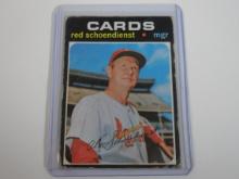 1971 TOPPS BASEBALL RED SCHOENDIENST ST LOUIS CARDINALS