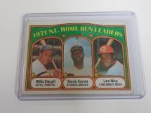 1972 TOPPS BASEBALL #89 WILLIE STARGELL HANK AARON LEE MAY HOME RUN LEADERS