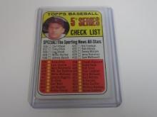 1969 TOPPS BASEBALL #412 MICKEY MANTLE 5TH SERIES CHECKLIST YANKEES