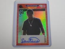 2021 LEAF PRO SET CHRISTIAN SANTANA AUTOGRAPHED ROOKIE CARD RED PRISM