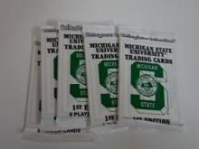 1990 COLLEGIATE COLLECTION MICHIGAN STATE SPARTANS 5 PACK LOT