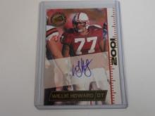 2001 PRESS PASS WILLIE HOWARD AUTOGRAPHED ROOKIE CARD STANFORD