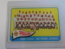 1965 TOPPS BASEBALL #338 PHILADELPHIA PHILLIES TEAM CARD VINTAGE