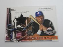 2004 TOPPS JOSE VIDRO GAME USED JERSEY CARD ALL STAR JERSEY