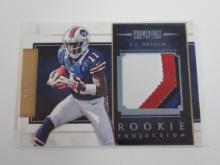 2012 PANINI PROMINENCE TJ GRAHAM ROOKIE PATCH CARD 4 COLOR BILLS
