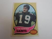 1970 TOPPS FOOTBALL #140 TOM DEMPSEY ROOKIE CARD SAINTS RC