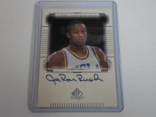 2000-01 UD SP TOP PROSPECTS JARON RUSH AUTOGRAPHED ROOKIE CARD