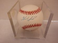 HERB SCORE SIGNED AUTO BASEBALL STEINER COA