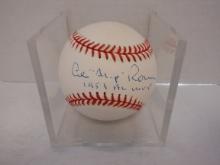 AL ROSEN SIGNED AUTO INSCRIBED BASEBALL