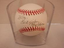 MAX ALVIS SIGNED AUTO INSCRIBED BASEBALL