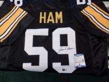 JACK HAM SIGNED AUTO PITTSBURGH STEELERS JERSEY. BECKETT COA