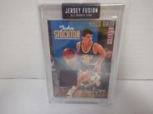 JOHN STOCKTON GAME USED SWATCH CARD