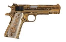 **Custom Engraved Colt 1911A1 22 Conversion For Major Harold K Milks