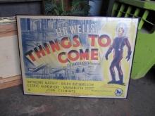 1936 HG Wells Things to Come Movie Poster