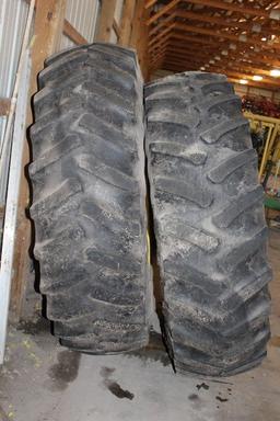 (2) FIRESTONE 20.8R 42 TIRES ON