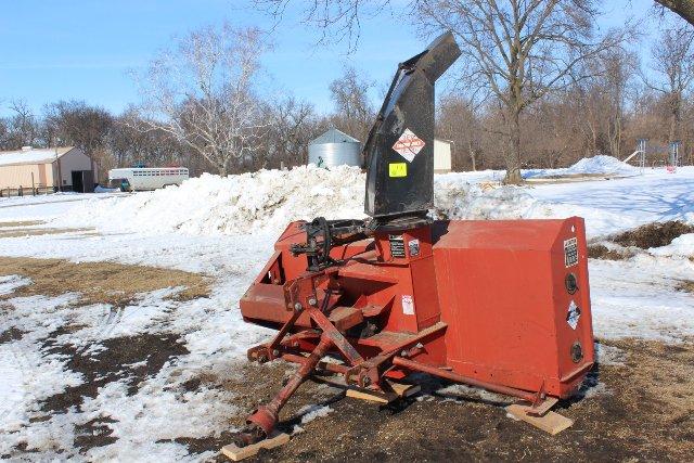 8' RED DEVIL DOUBLE AUGER SNOW BLOWER,