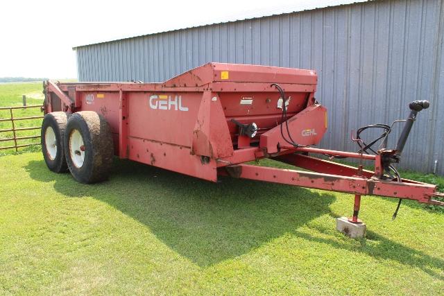 GEHL 1410 TANDEM AXLE MANURE SPREADER,