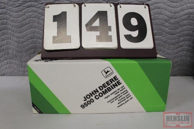 1/28 JD 9500 COMBINE, 2 HEADS, BOX