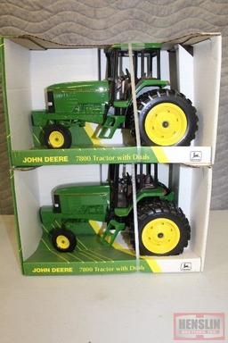 1/16 JD 7800 2WD ROW CROP TRACTORS, DUALS,