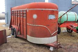 *** 1978 SOONER 16' TANDEM AXLE LIVESTOCK