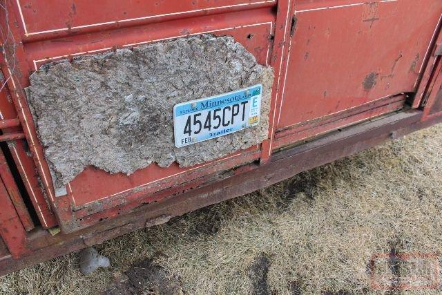 *** 1978 SOONER 16' TANDEM AXLE LIVESTOCK