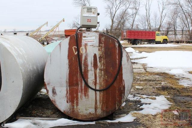 1000 GALLON FUEL BARREL, GASBOY PUMP