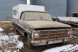 FORD 100 REGULAR CAB PICKUP WITH TOPPER,