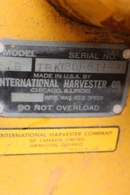 IH #6 DOZER, GAS, 12" TRACKS, 72" BLADE,