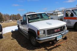 *** 1999 GMC 3/4 TON PICKUP, 2WD, REGULAR CAB,