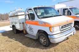 *** 1999 FORD E350 1 TON, DUALLY, REG CAB, AUTO,