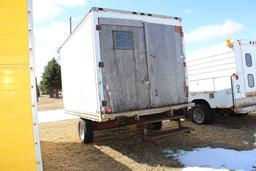 HOME-MADE APPROX. 8' X 16' JOB TRAILER,