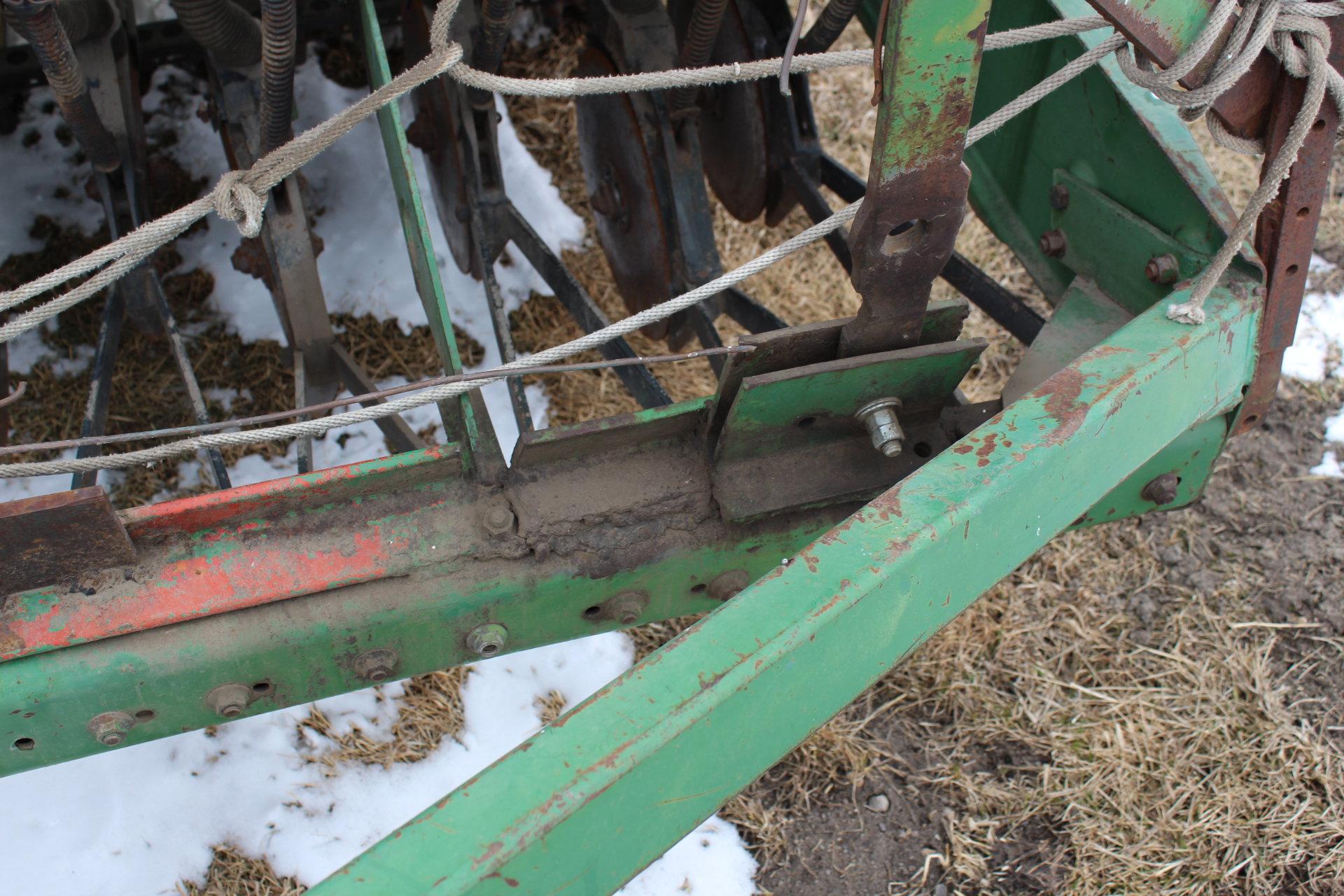 (2) 8' JD 9300 PRESS DRILLS WITH HITCH,